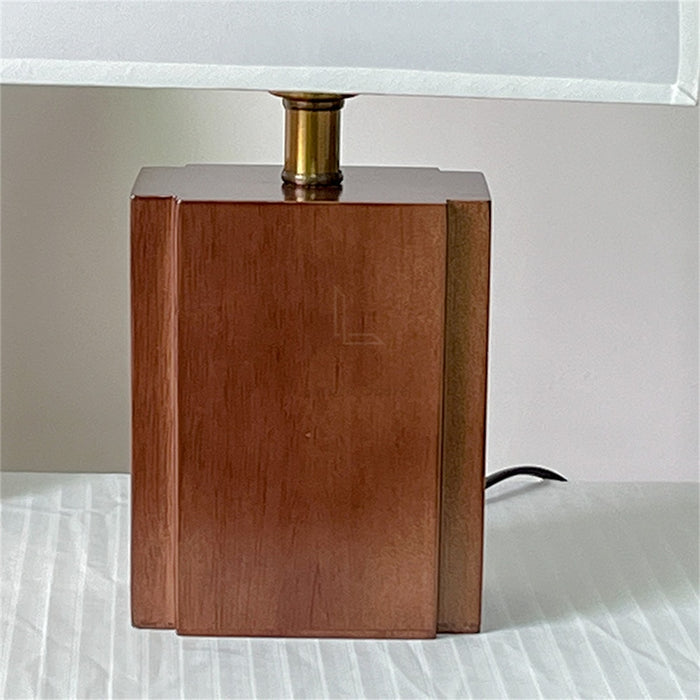 Wood Fabric Mushroom Style Lampshade