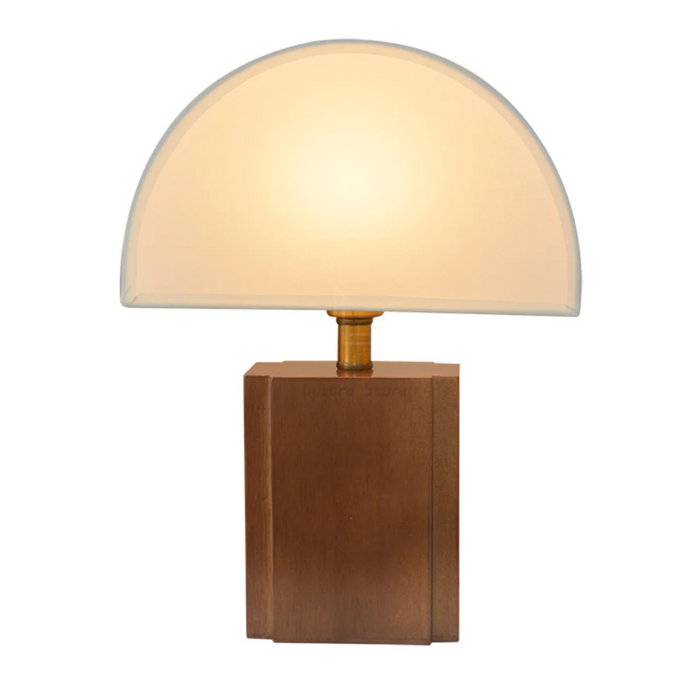 Wood Fabric Mushroom Style Lampshade