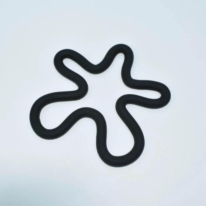 wave silicone heat resistant coaster non-slip pot holder modern kitchen mat