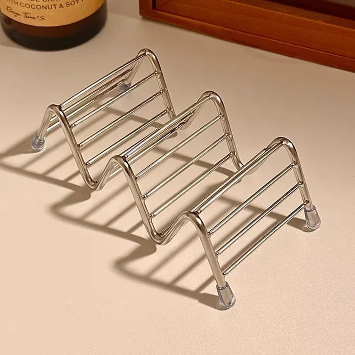 Stainless steel soap rack drainage soap Tray Multifunctional Bathroom Storage Rack bathroom draining box simple soap storage box-Letifly Lights and Decor