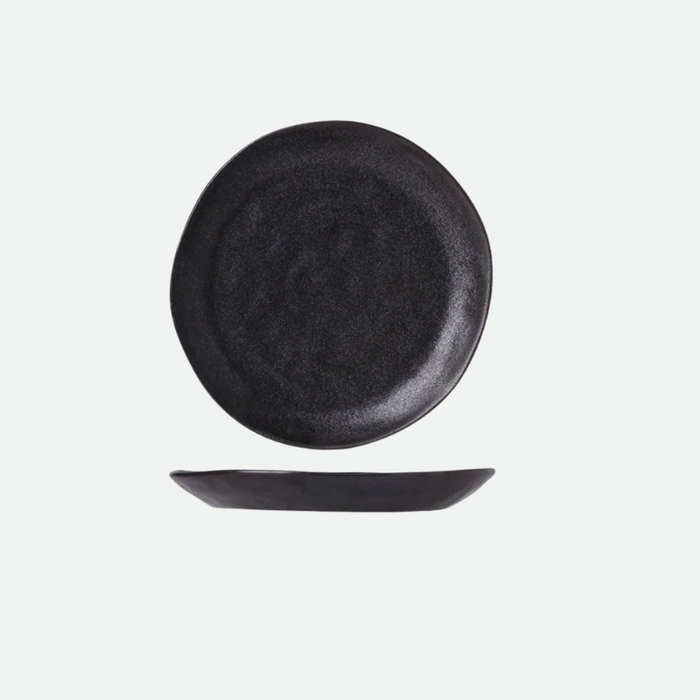 Large Round Plate / Black