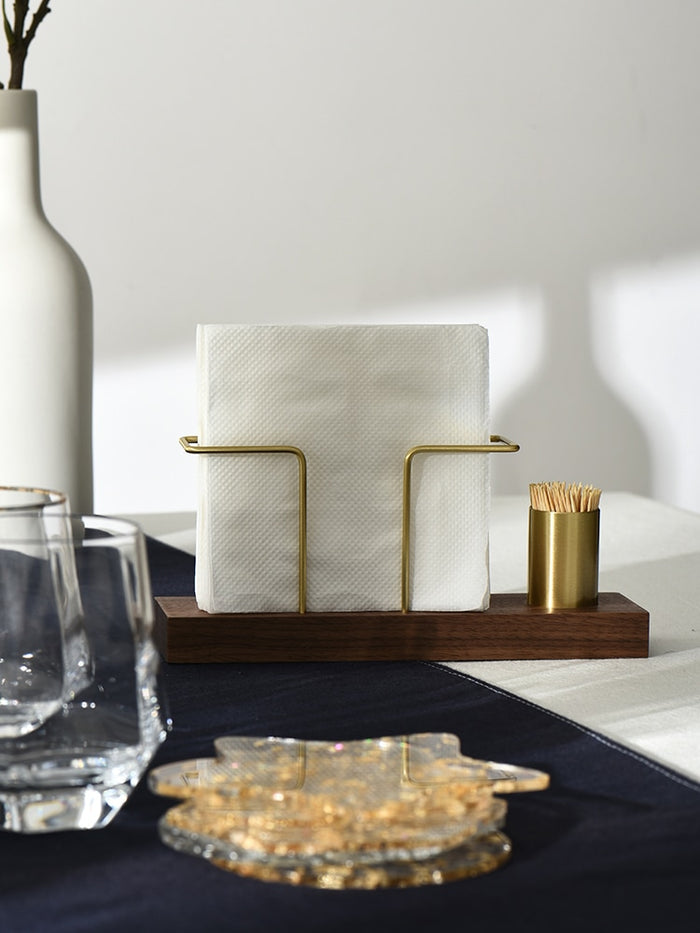 Tissue Organizer Wood Holder Tissue Box