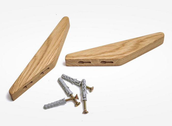 Wooden Decorative Hook 2 Piece Set-Letifly Lights and Decor