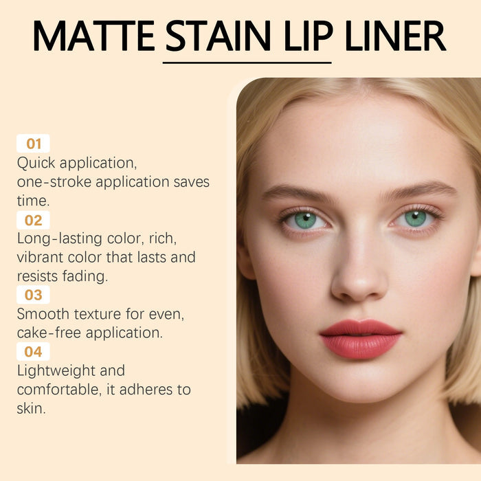 Zephoco Brown Red Lip Liner Matte Finish