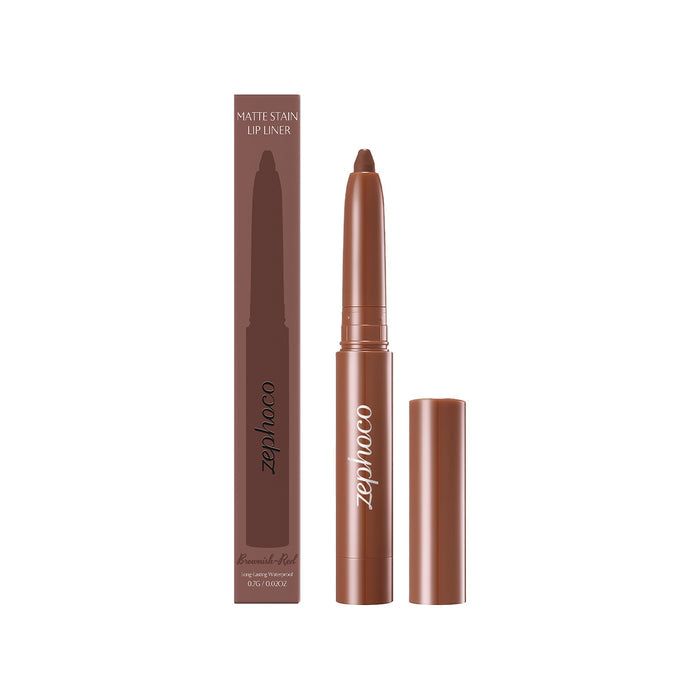 Zephoco Brown Red Lip Liner Matte Finish