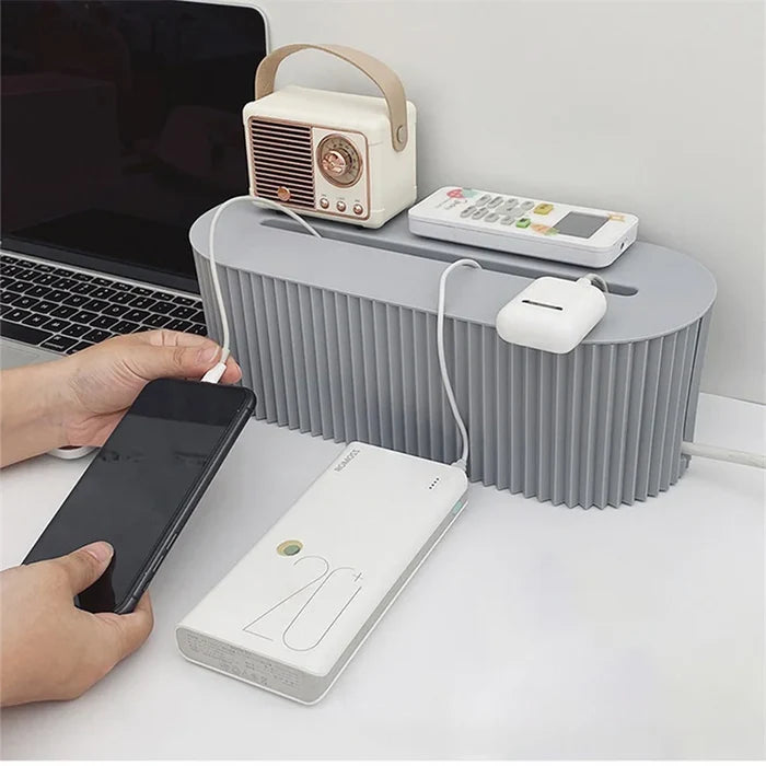 Ziggy Cable organizer desktop Nordic Plug Board Storage Box Cable Wire Organizer Case Socket Plug Holder